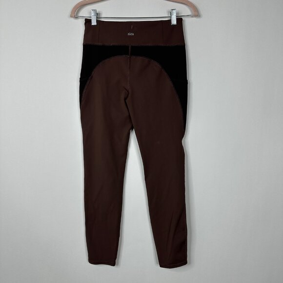 2/$24 Zuda Z-Stretch Colorblocked Leggings French Roast Small #A0317 TRB2 - Picture 5 of 8